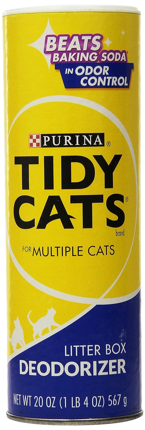 Tidy Cats Cat Litter, Litter Box Deodorizer, 20Ounce Can, Pack of 8