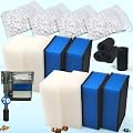 NEWKE 4 Sets of Upgraded Three-Stage Filtration Tank Filter for AquaClear 70 Power Filter