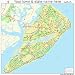 Huge Street & Road Map of Hilton Head Island, South Carolina SC - Printed poster size wall atlas of
