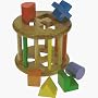 Colourful Wooden Rolling Shape Sorter - Baby Bigjigs