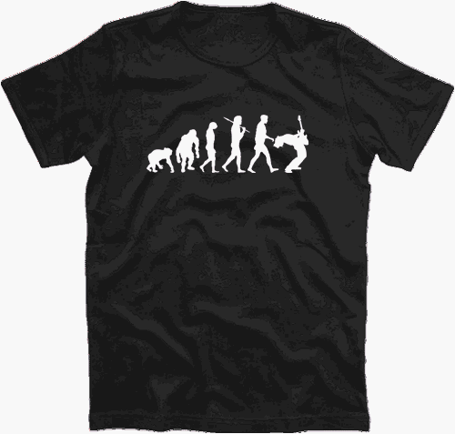 GUITARIST II EVOLUTION band rock T-Shirt Schwarz L