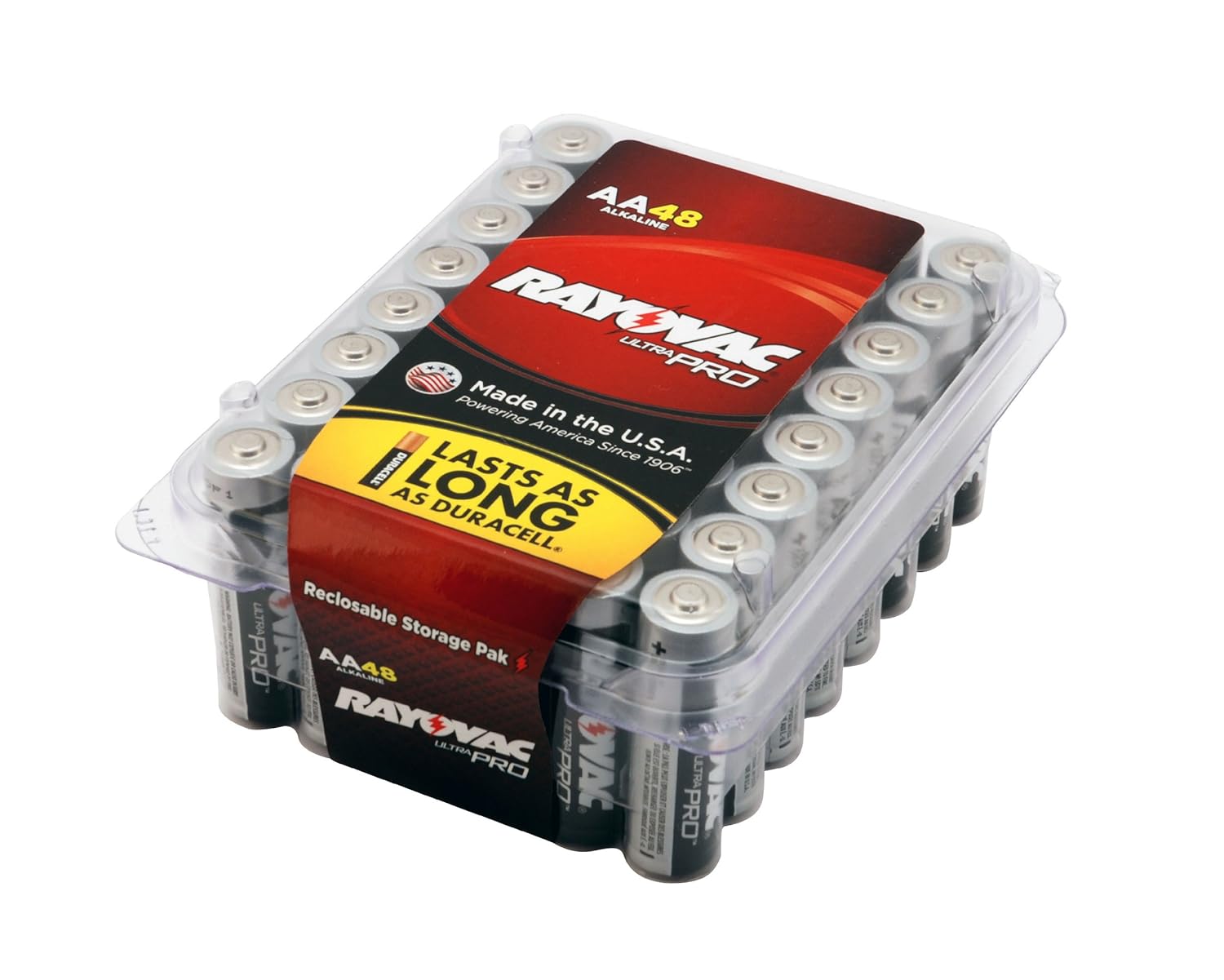 Купить Rayovac Alkaline AA Batteries, 24Pack with Recloseable Lid