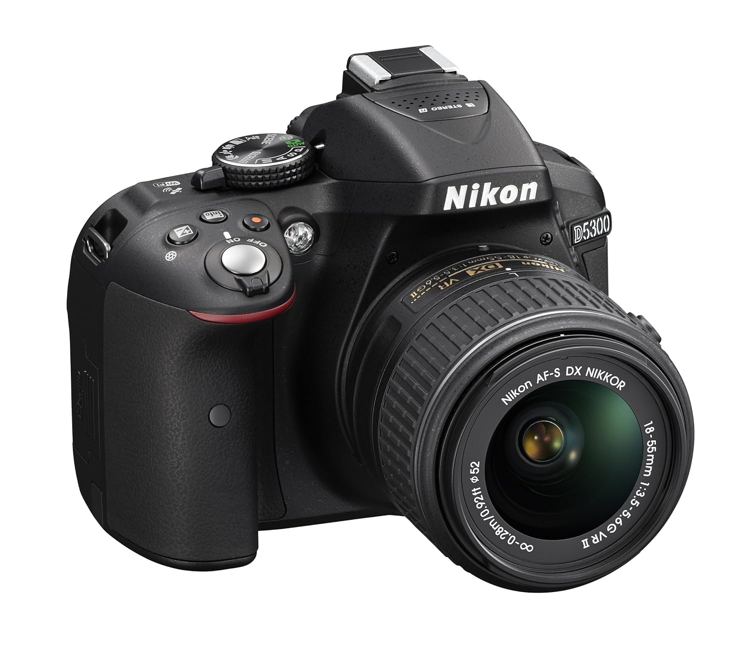 Amazon.com : Nikon D5300 24.2 MP CMOS Digital SLR Camera with 18-55mm f/3.5-5.6G ED VR II AF-S DX NIKKOR Zoom Lens (Black)