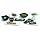 Carlisle 3332003 Black 10-Inch Rave Rectangular Platter (Case of 6)