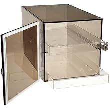 Bel-Art Scienceware 420650001 Bronze Acrylic Desiccator Cabinet, 9" Length x 9" Width x 16" Height