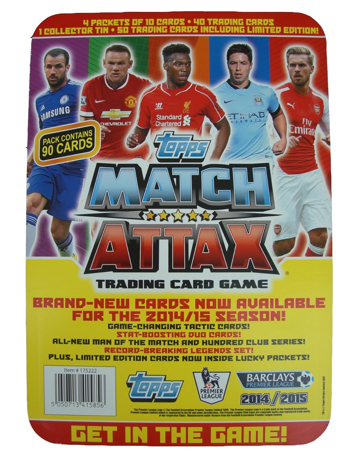 Topps Match Attax 2014 2015 Trading 90 Card Pack Including Collectors