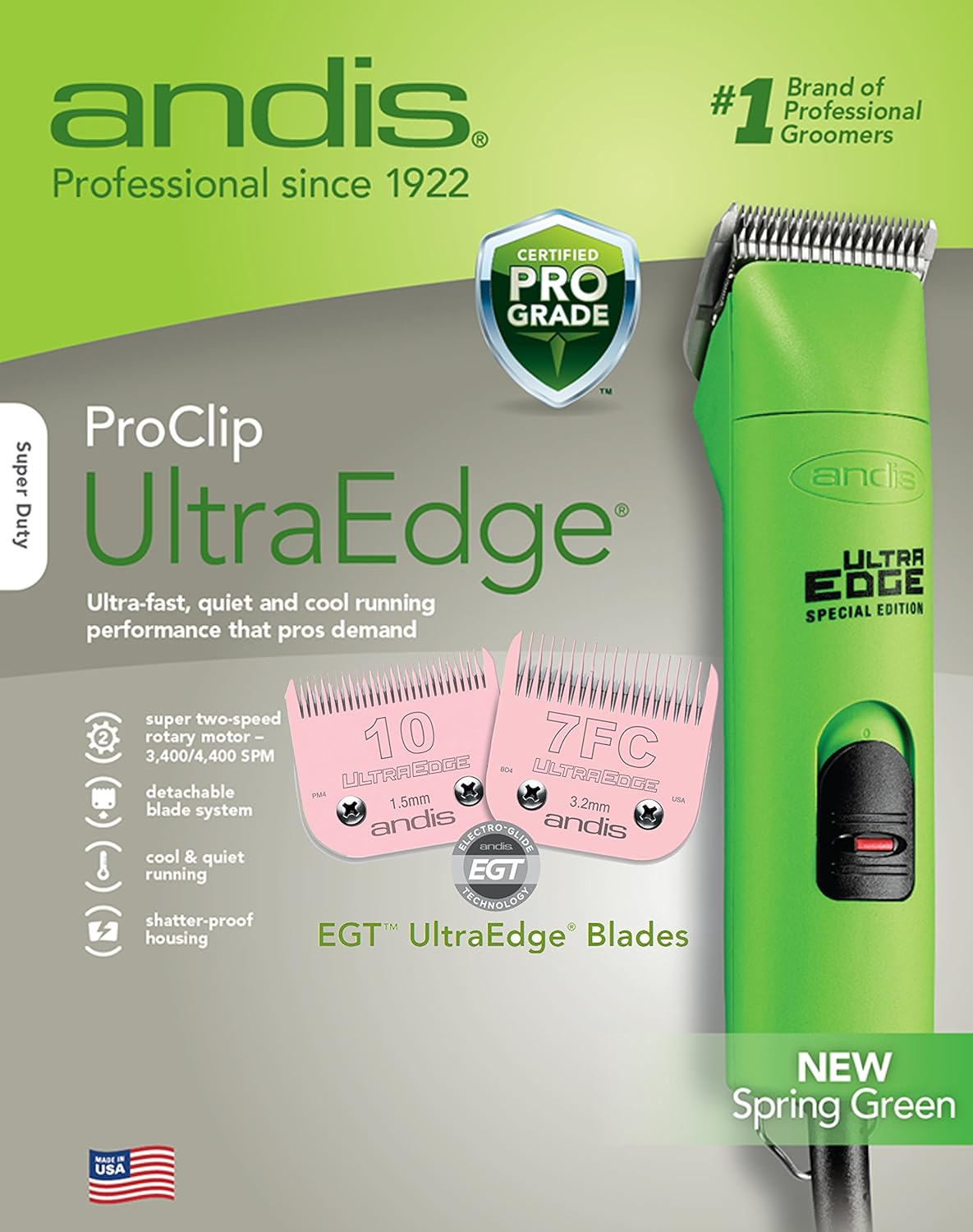 Andis Classic Super AG2 AG2 with 10 Plus an