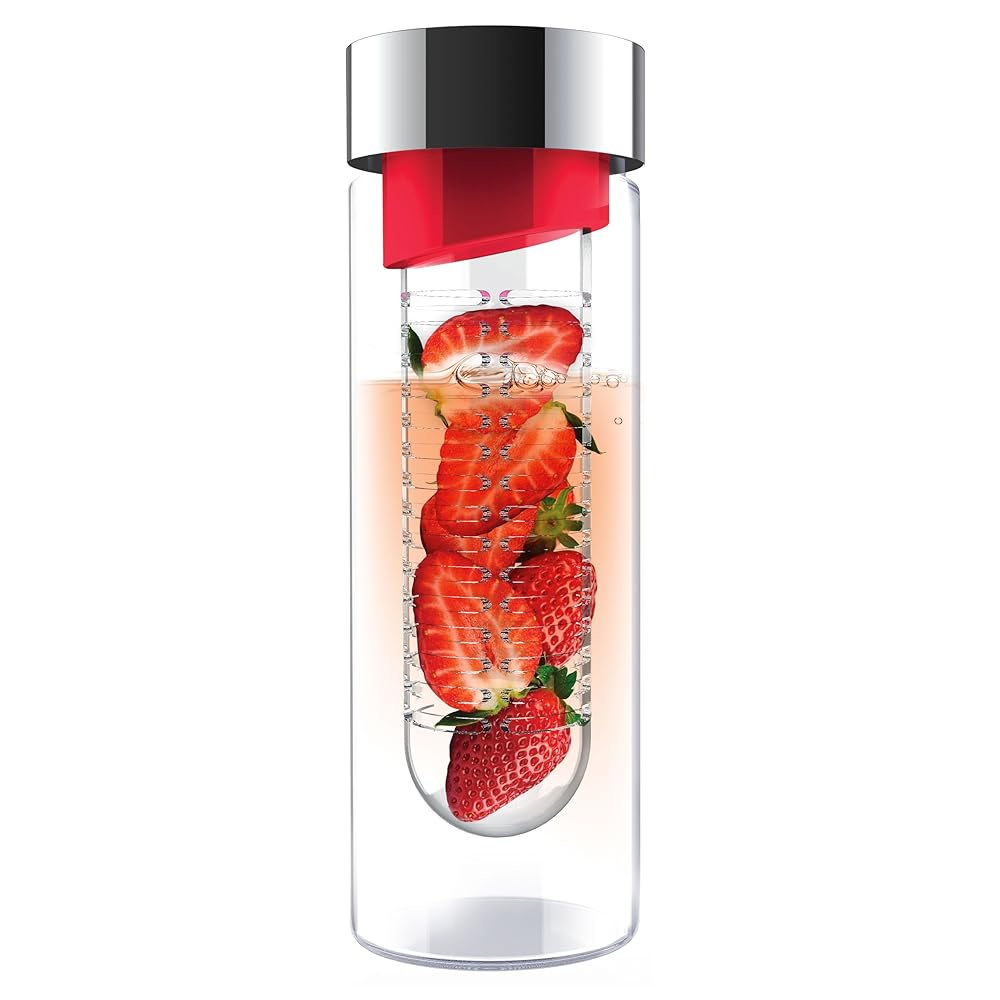 AdNArt FlavourIt Glass Water Bottle with