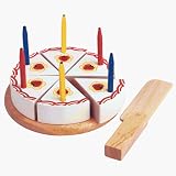 from Santoys Round Wooden Slicing Birthday Cake
