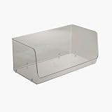 InterDesign Linus Stacking Organizer 2X Bin, Clear, Large
