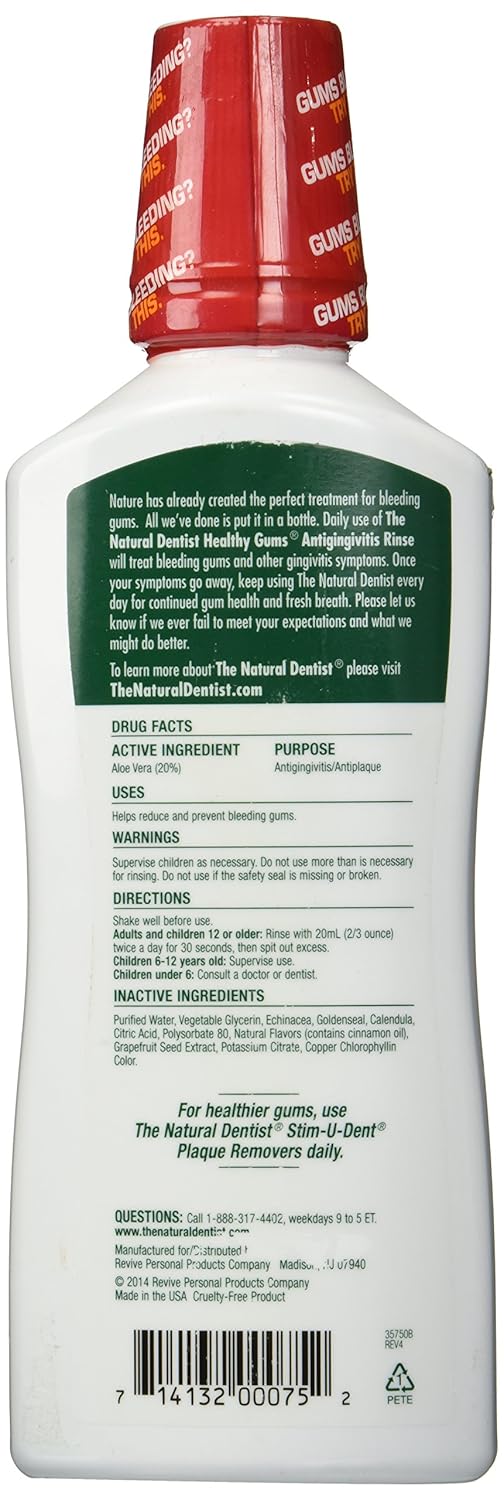 Amazon.com : The Natural Dentist Healthy White Pre-Brush Rinse ...