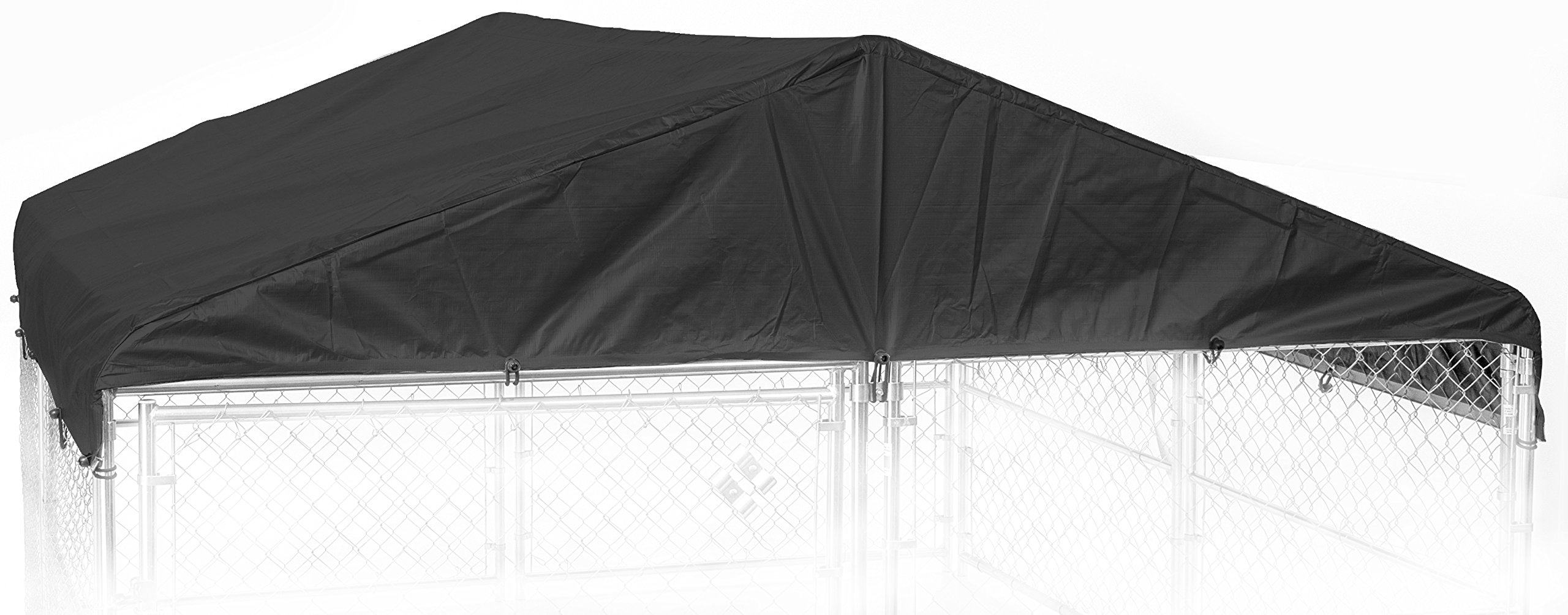 10x10 Ft Dog Kennel Shade Cover With 90% Sunblock - Outdoor Pet Crate Mesh Tarp 12 Bungee Cords | Buy Now With Express International Delivery