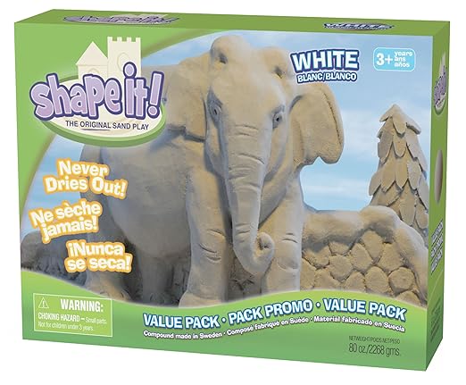 Shape It Sand, White, 5 Lb/80oz Box