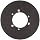 Martin V-Belt Drive Sheave, C Belt Section, 1 Groove, Class 30 Gray Cast Iron