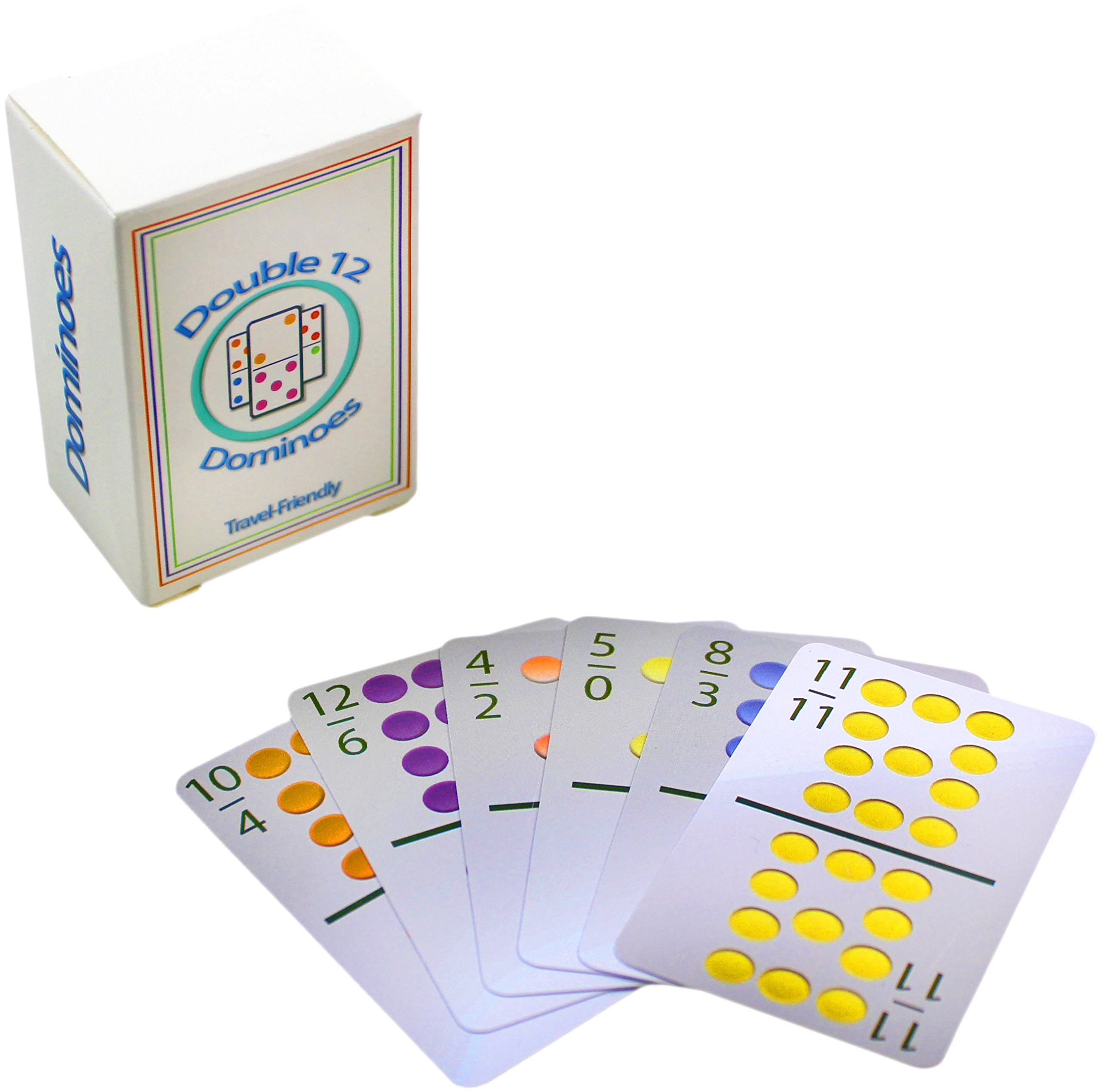 Mexican Train Double 12 Deck of Domino Cards TravelSized Domino Card