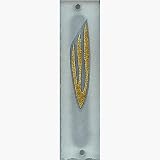 Mezuzah Case Wave Glass - UK21734