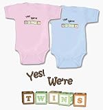 Bebe Bottle Sling, LLC - Yes We're Twins, Baby Boy/Girl Gift Set