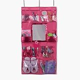 Over the Door Organizer in Fushia Pink