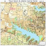 Huge Street & Road Map of Flower Mound, Texas TX - Printed
poster size wall atlas of your home town