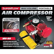 Q Industries MV50 SuperFlow High-Volume 12-Volt Air Compressor