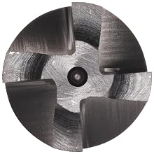 Niagara Cutter CRCO126 Cobalt Steel End Mill, General Purpose, TiCN Coated, 4 Flutes,Corner-Rounding End