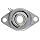 Boston Gear ST5/8 Mounted Bearing, Flange, Standard Duty, 2 Bolts, 0.625 Bore