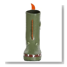 Kidorable Toddler Little Kid Dinosaur Rain Boot Green Little Kid