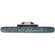 PFERD Polifan PSF Abrasive Flap Disc, Large Radius, Radial Shape, Threaded Hole, Phenolic Resin Backing, Zirconia Alumina, 5" Dia., 40 Grit (Pack of 1)