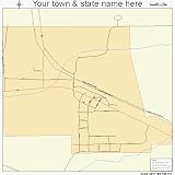 Huge Street & Road Map of Des Moines, New Mexico NM - Printed poster size wall atlas of your home to