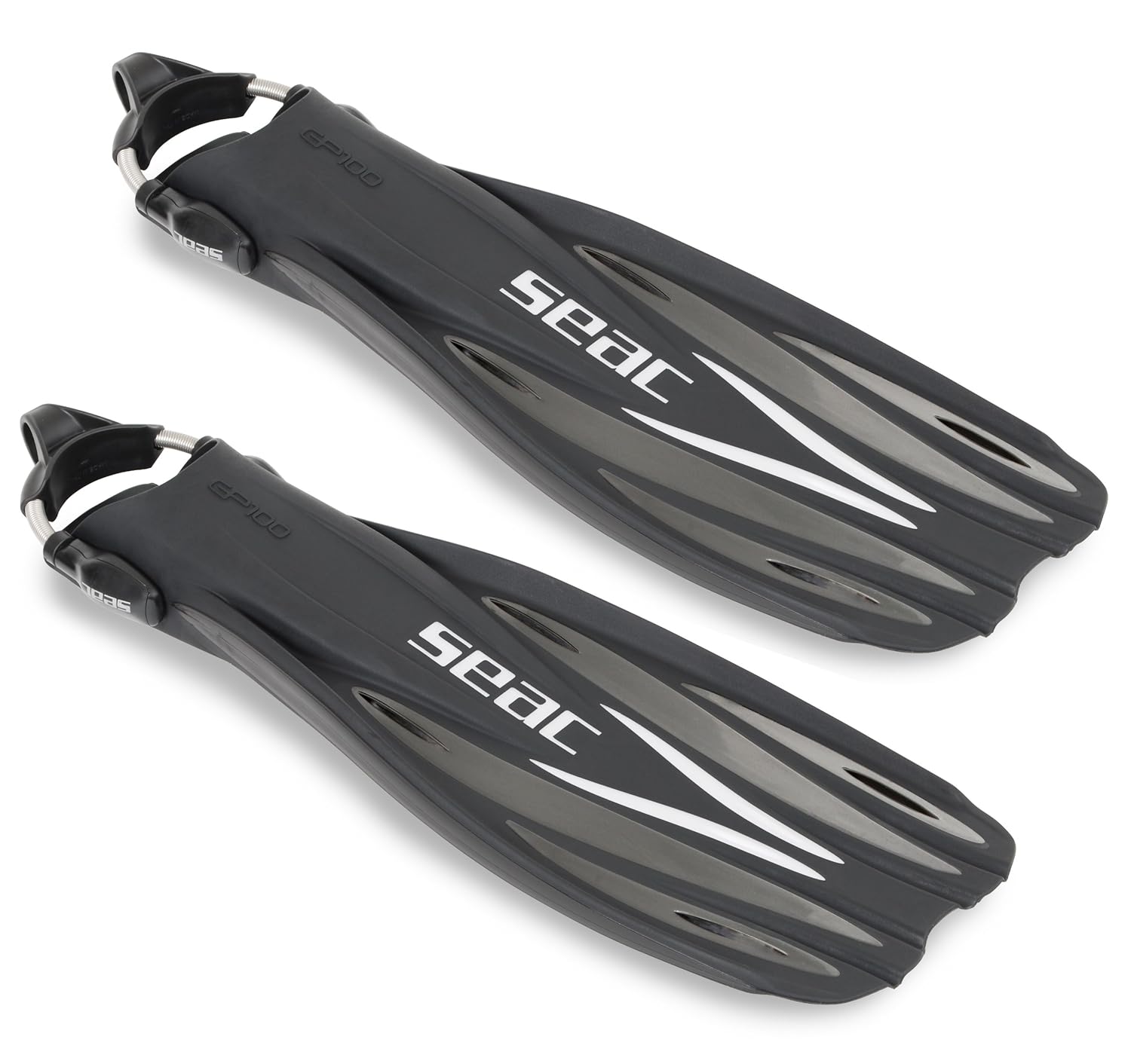 Seac GP100 4X4 Spring Strap Open Heel Diving Fins eBay