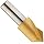 Magafor S4824 Series Cobalt Steel Single-End Countersink Set, TiN Coating, Single Flute, 82 Degrees, Round Shank