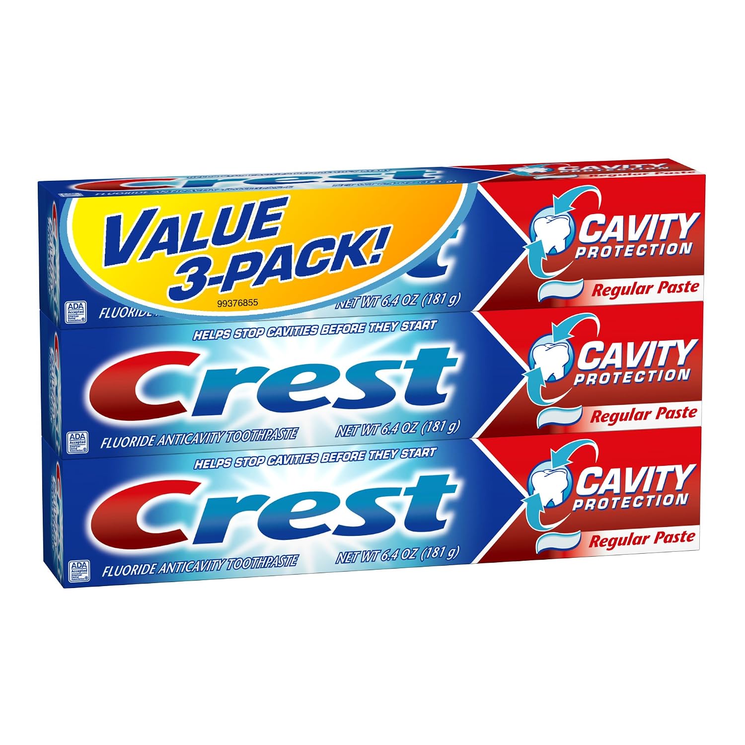 Crest Cavity Protection Toothpaste – Triple Pack 6.4 Oz ,$5.00