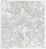 Washington DC Street Detail Metro Area ZIP Code Map, wall sized print by WorkingMaps, 40x42.