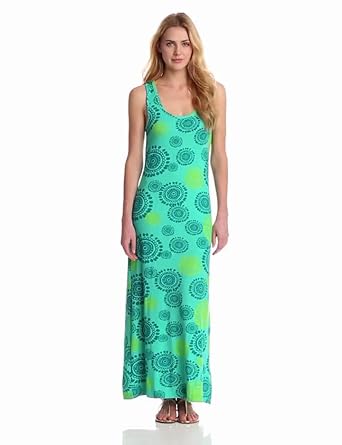 Hatley Women's Print Maxi Dress, Rainforest Mandala, X-Small