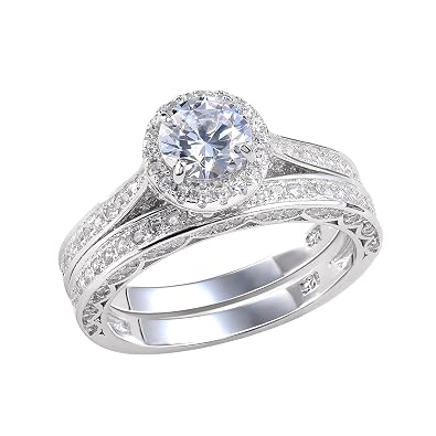 Solid sterling silver wedding rings