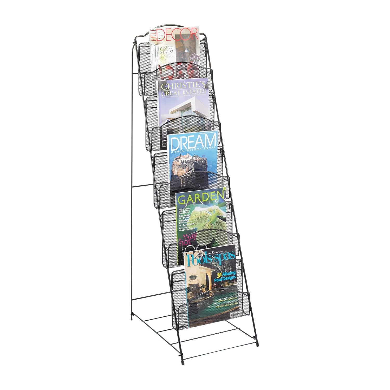 Home Office Magazine Rack Book Floor Shelf Storage Stand Organizer