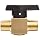 Parker 2M-PR4-VT-B Brass Plug Valve, 1/8" NPT Male