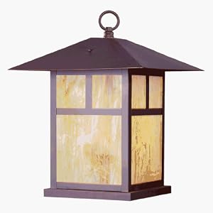 Montclair - 1 Light Mission Outdoor Pier Top Lighting Fixture - Bronze - Iridescent... by 