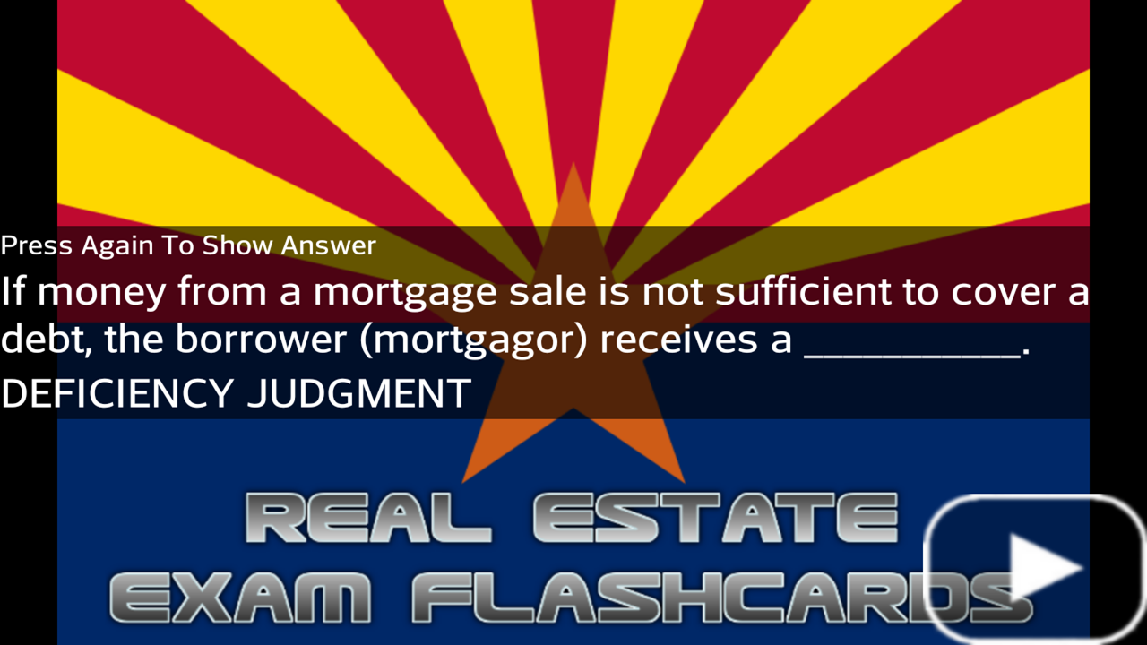 Arizona Real Estate Exam Flashcards Appstore for Android