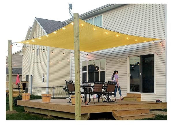 Outdoor Sun Shade Sail Canopy 8 X 13 Rectangle Shade Cloth