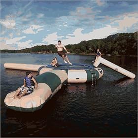 Rave Aqua Jump 15 Classic Trampoline Northwoods Edition by Rave