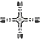 Parker A-Lok 12ECR12-316 316 Stainless Steel Compression Tube Fitting, Cross, Tube OD