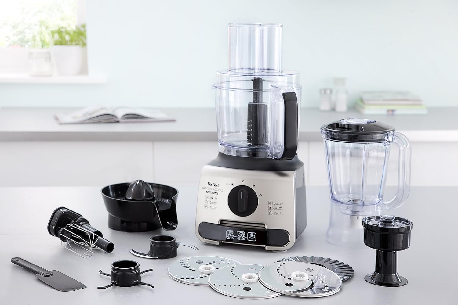 TEFAL VITA COMPACT FOOD PROCESSOR, DO6248A4, STAINLESS STEEL & BLACK eBay