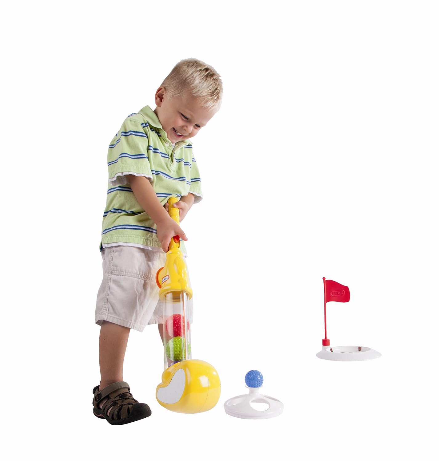 Golf Toy Set Clear Club Colorful Balls Kids Nursery Toddler Games