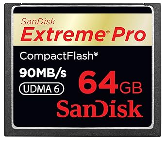 SanDisk Extreme Pro CompactFlash 64 GB Memory Card 90MB/s SDCFXP-064G-X46