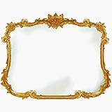 IMAGE OF Hickory Manor 8144FG Ornate Flat Buffet Mirror - Antique Gold Finish