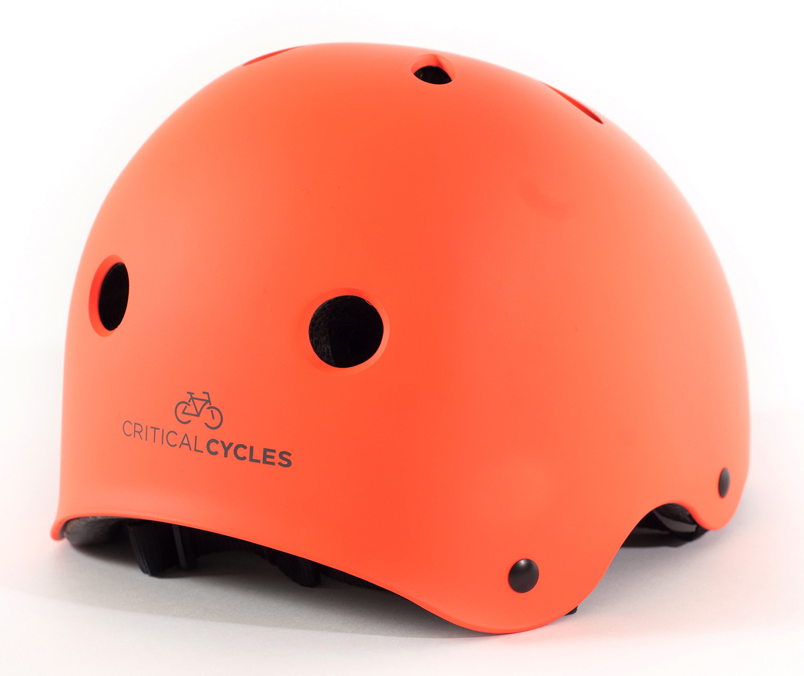 Galleon Critical Cycles Classic Commuter Bike And Skate Helmet, Small/Medium, Matte HighVis
