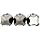 Union Butterfield 1528S(UNC)/1528S(UNF)/1528S(UNS) High-Speed Steel Hand Tap Set, Uncoated (Bright) Finish, Round Shank with Square End, 3-Piece (1 Taper, 1 Plug, 1 Bottoming Chamfer)