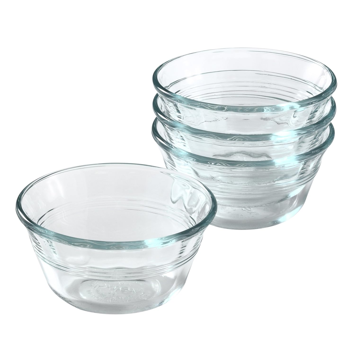Pyrex Bakeware Clear Custard Cups, Set of 4, 6Ounce , New, Free