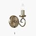 Kitchen & Housewares : Antique Brass 1 Lamp Wall Light